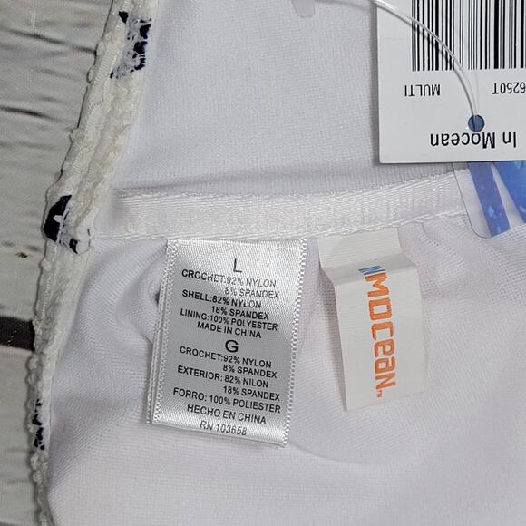 InMocean Star Crochet Bandeau Bikini Top L NWT - Picture 6 of 9